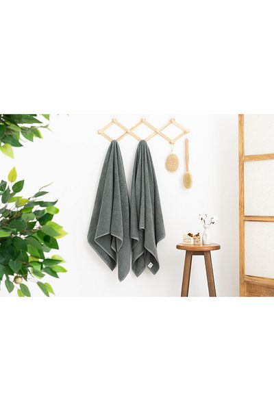 Rikka Home Coresoftair ™   100% Cotton, Extra Soft, Set of 2 Bath Towels (2 Pieces - 76X137 cm)