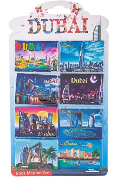 AKDC مغناطيس دبي 8 قطع