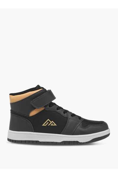Oaklan by Shoexpress Oaklan by Shoexpress Panelled High-Top Sneakers with Hook and Loop Closure