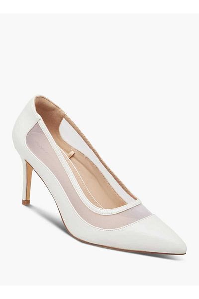 Flora Bella by Shoexpress Flora Bella Textured Slip-On Pumps with Stiletto Heels