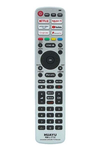 erorex جهاز تحكم عن بعد عالمي ذكي قابل للترميز من Huayu، Netflix Prime Video Youtube Rakuten TV Button، جهاز تحكم عن بعد لتلفزيون LCD LED