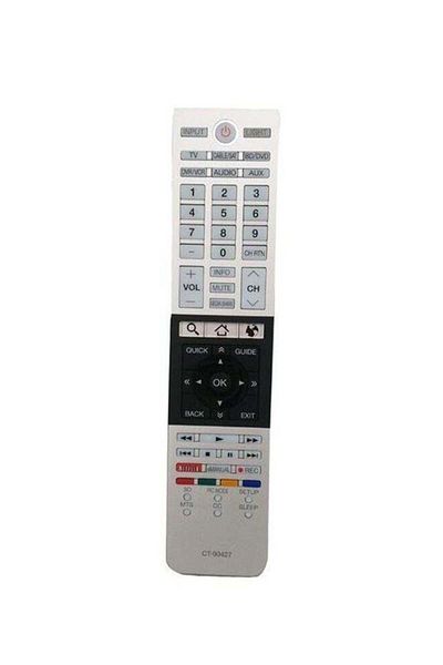 erorex Remote Control For Toshiba Smart TV Beige/Black