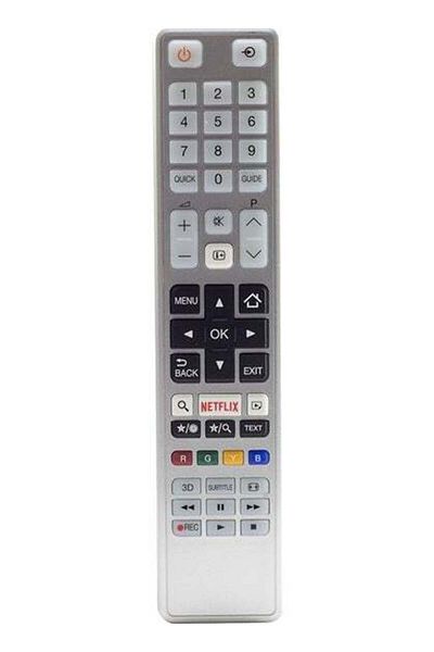 erorex Rebera Toshiba White LCD/LED TV Remote with Netflix Button
