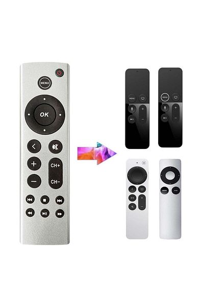 erorex Universal Remote For Apple Tv – Compatible With 2Nd-4Th Gen, 4K & Hd Models
