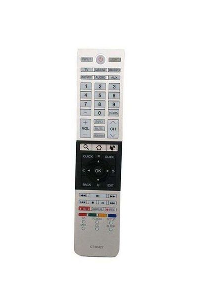 erorex Remote Control For Toshiba Smart TV Beige/Black