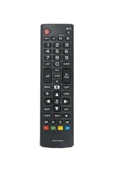 erorex Akb74475490 Remote Control Fit For Lg Lcd Led Smart Tv Black