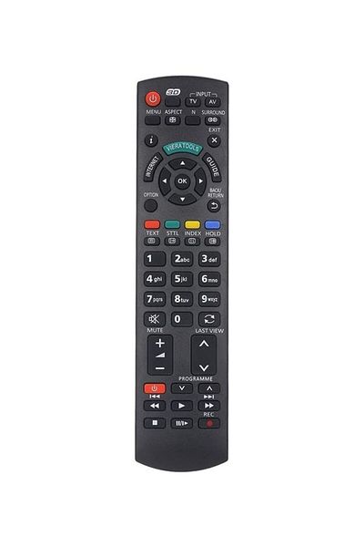 erorex IR Remote Control For Panasonic LCD, LED TV Black