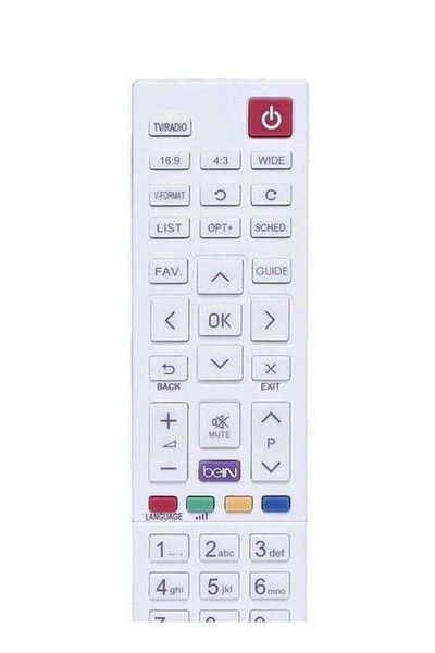 erorex Bein Sport Receiver Tv Remote Control White