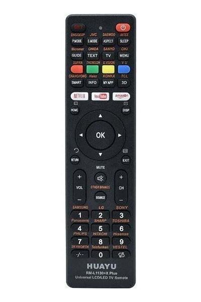 erorex جهاز تحكم عن بعد عالمي للتلفزيون LCD LED Kl RM-L1130+X Plus باللون الأسود