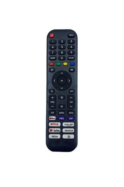 erorex Replacement Universal Remote Control For Hisence LED LCD Smart TV Black