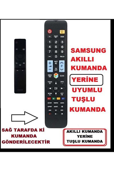 erorex Samsung LED TV Air Smart Remote with Buttons Compatible Instead of Magic Remote 1078