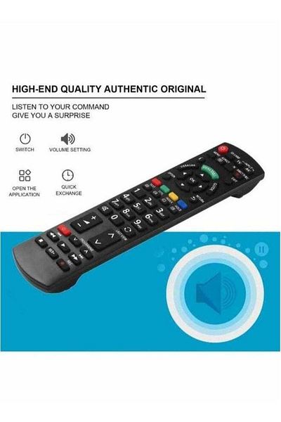 erorex Smart TV Remote Control Replacement For Panasonic TV Black
