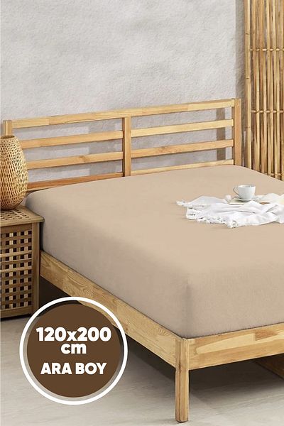 Eponj Home 120X200Cm Medium Size Cotton Jersey Sheet - Combed Cotton Elastic