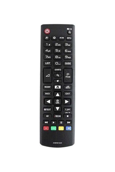 erorex Universal Infrared Tv Remote Control Black