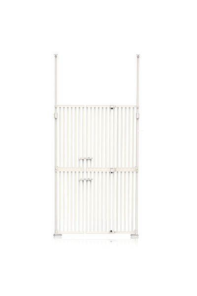 BabySafe Baby Safe Extra Tall Dual Door Metal Safety Gate with 40cm Extension - White