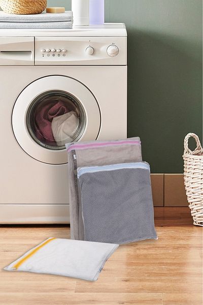 MorPort 3 Luxury Laundry Nets with Colorful Zippers