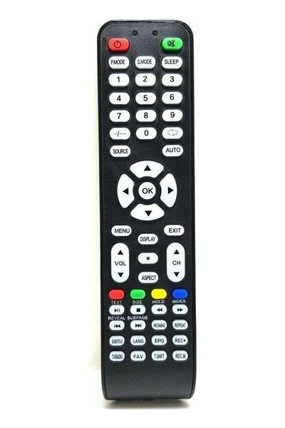 erorex جهاز التحكم عن بعد للتلفزيون LED 32TD3200 من Telefox مع جهاز استقبال الأقمار الصناعية