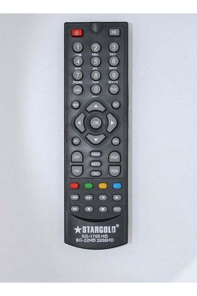 erorex Remote Control For Stargold Receiver Satellite Sg-1700 Hd Sg-22 Hd Sg-2030 Hd