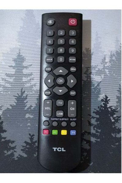 erorex Remote Control For TCL Smart TV Black