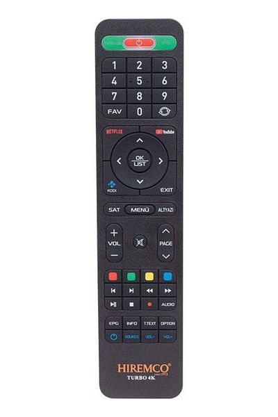 erorex Weko Kr Hiremco Turbo 4K Netflix Youtube HD Satellite Remote with Buttons