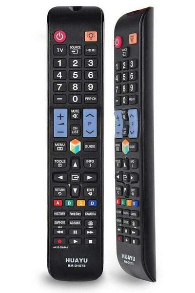 erorex جهاز تحكم عن بعد بديل لتلفزيونات LCD/LED/3D من سامسونج HUAYU RM-D1078، AA59-00579A، AA59-00621A باللون الأسود