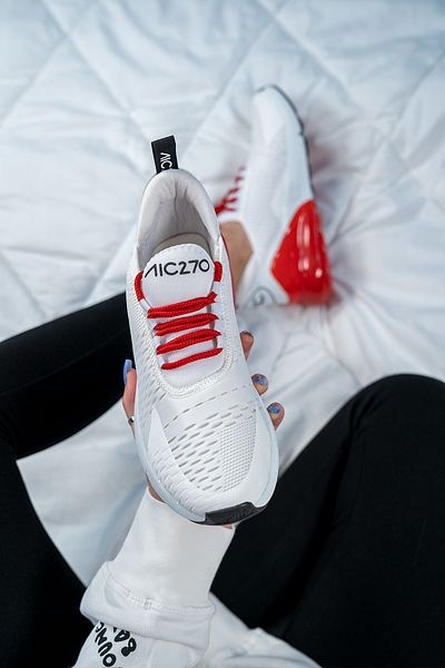 Shupe Παπούτσια Sneaker Unisex Λευκό Λευκό Κόκκινο Aic 270