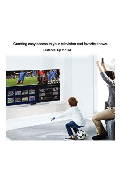 erorex Wireless TV Remote Control Black