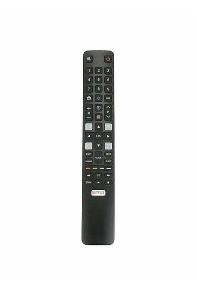 erorex جهاز التحكم عن بعد للشاشة Tcl باللون الأسود