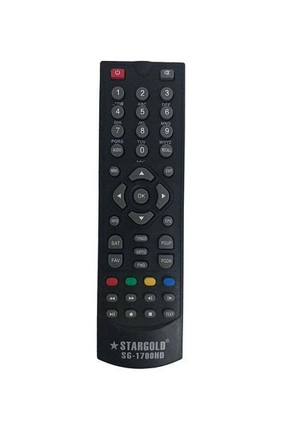 erorex Satellite Receiver Remote Control Black