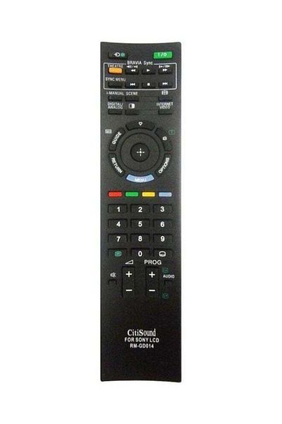 erorex Remote Control For Sony Tv Screen Black