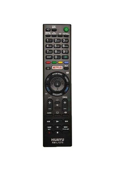 erorex Remote Control For Sony Smart TV Black/Red/Yellow