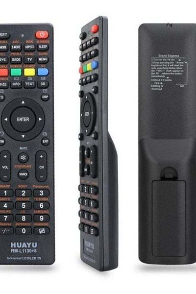 erorex جهاز تحكم عن بعد عالمي لجميع أجهزة التلفاز LCD LED باللون الأسود