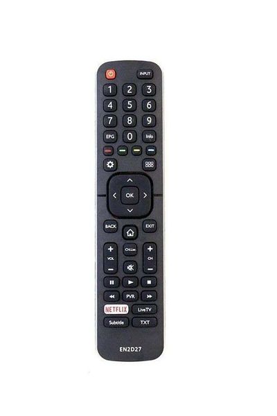 erorex Remote Control For Hisense Smart LED TV Black