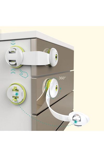 BabySafe Baby Safe - Multipurpose Cabinet Locks - Set of 4