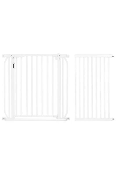 BabySafe Baby Safe - Metal Safety LED Gate w / t 45cm Extension - White