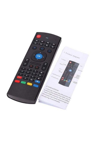 erorex MIni Wirless Handheld Remote Control Touchpad Keyboard With Mouse Black