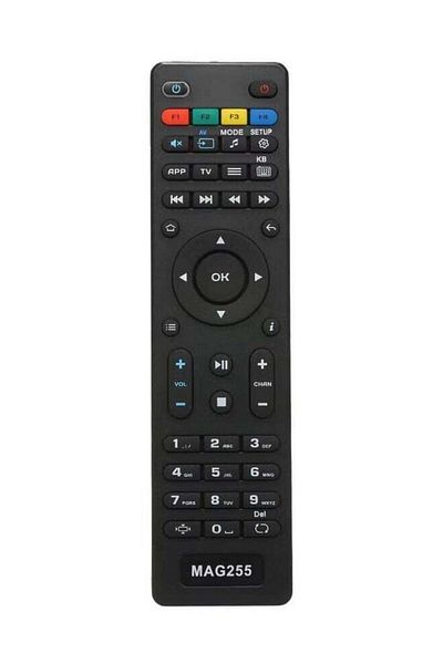 erorex Replacement TV Remote Controller For Mag 250 254 255 260 261 270 IPTV For Set Top Box Black