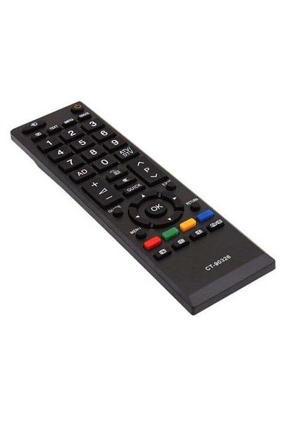 erorex Smart TV Remote Control For Toshiba Black