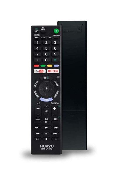 erorex Remote control for Sony Smart TV (SONY LCD LED), black,