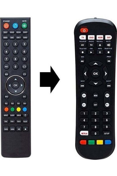 erorex Dijitsu DJTV55M 4K Android Smart LED TV Remote - Equivalent