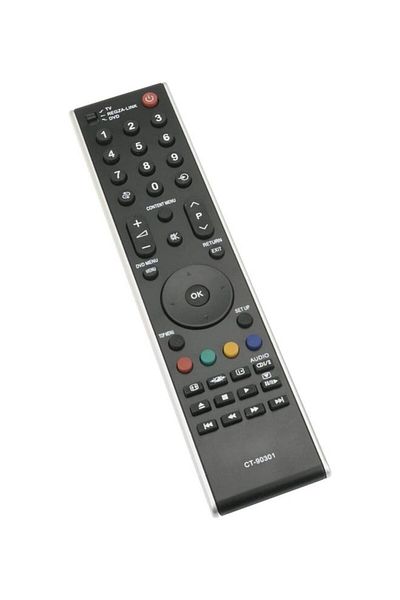 erorex جهاز تحكم عن بعد لتلفزيون توشيبا LCD و LED و Smart TV باللون الأسود