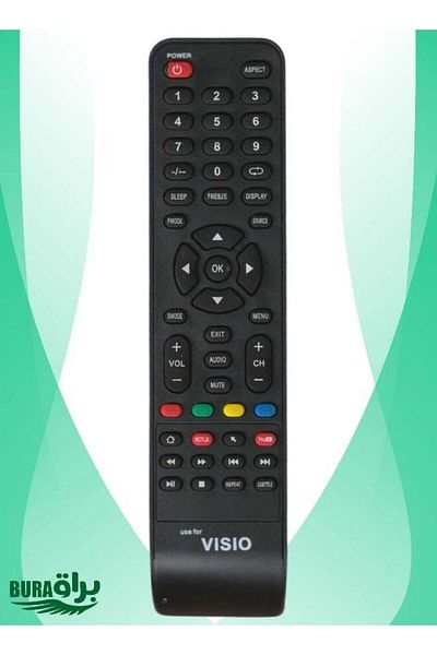 erorex Remote Control for All Arrow and Visio TV, Black