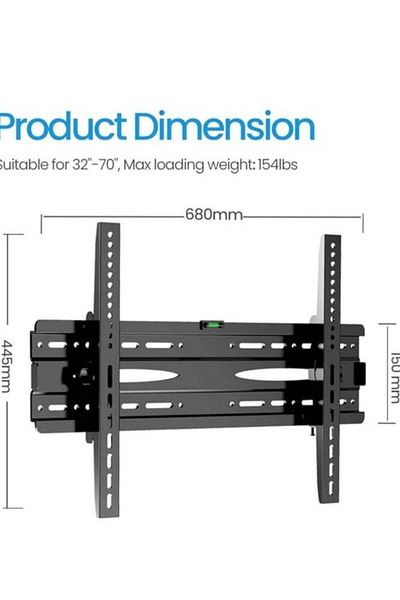 erorex Tilt Tv Wall Mount – Excellent Quality For 32"-75" Led/Lcd Flat Panel Tvs