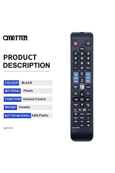 erorex AA59-00809A لجهاز التحكم عن بعد للتلفزيون الذكي من سامسونج UN40H5203AFXZA UN55H6203AFXZA