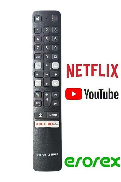 erorex Replaced Voice Remote Control fit for TCL Android Smart TV