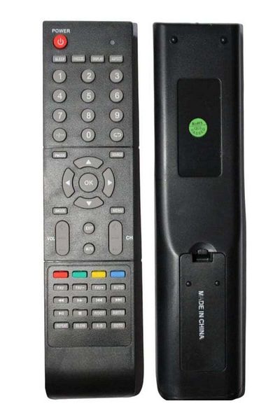 erorex Wireless TV Remote Control for Dansat T Black