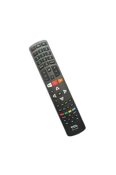 erorex جهاز تحكم عن بعد عالمي لتلفزيون Tcl الذكي باللون الأسود