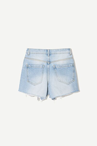 Bershka Distressed denim şort