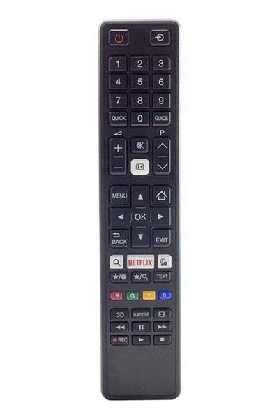 erorex جهاز تحكم عن بعد للتلفزيون LCD/LED من Toshiba Ct-8053 باللون الأسود مع زر Netflix