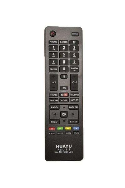 erorex Remote Control For Haier Smart Tv Black